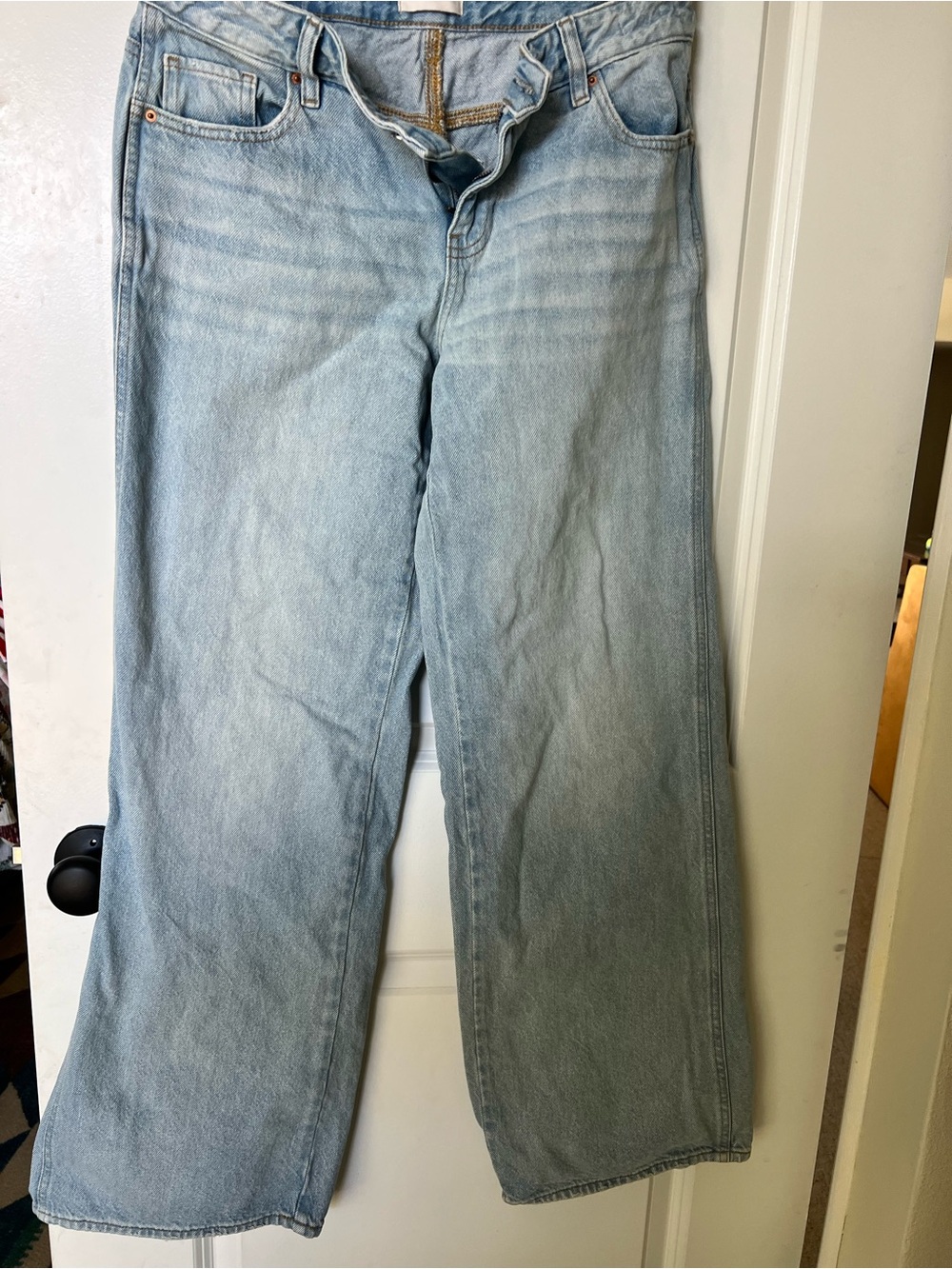 PacSun Light Blue Denim Jeans with Contrast Stitching